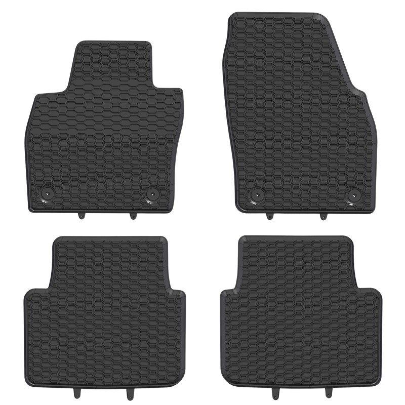 Tappetini compatibili con Skoda Kamiq dal 2019 in poi, su misura in Gomma TPE