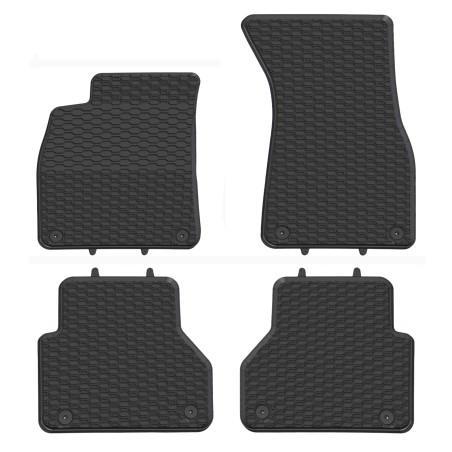 Tappetini compatibili con Audi A7 Sportback II dal 2018 in poi, su misura in Gomma TPE