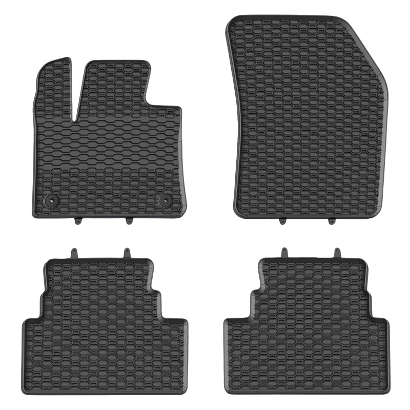 Tappetini compatibili con Opel Grandland X 2017-2024, su misura in Gomma TPE