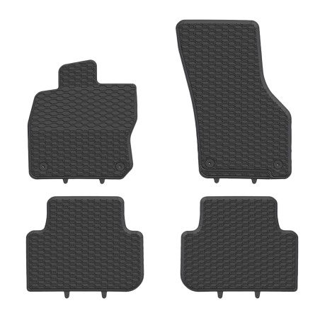 Tappetini compatibili con SEAT Leon IV Mild Hybrid dal 2020 in poi, su misura in Gomma TPE