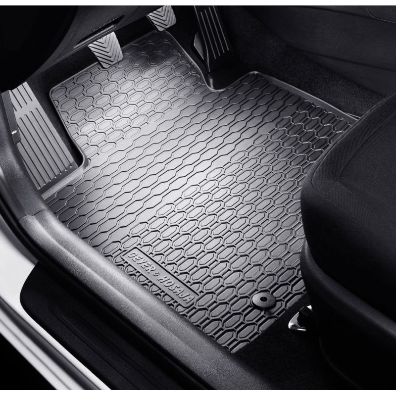 Tappetini compatibili con Audi Q3 I 2011-2018, su misura in Gomma TPE