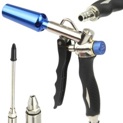 Pistola per Soffiaggio ad Aria Compressa 3 Ugelli Flusso Regolabile