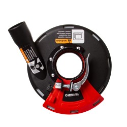 Coperchio antipolvere per smerigliatrici 115125 mm con aspirazione efficiente e accesso angoli