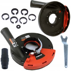 Coperchio antipolvere per smerigliatrici 180230 mm con aspirazione potenziata e accesso angoli