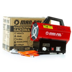 Riscaldatore a Gas 30 kW con Tubo, Riduttore e Termostato  Calore Immediato