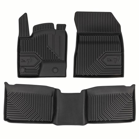 Tappetini compatibili con Mitsubishi Outlander IV PHEV dal 2021 in poi, su misura in Gomma TPE