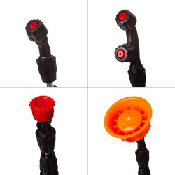 Irroratore manuale da 5 litri lancia 58 cm 4 ugelli intercambiabili