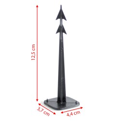 Set Picchetti Chiodi per Agrotessuto Telone |  50 Pezzi | Lunghezza: 12,5 cm | Testa: 4,4×3,7 cm | per Giardino Orto