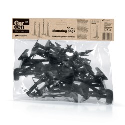 Set Picchetti Chiodi per Agrotessuto Telone |  50 Pezzi | Lunghezza: 12,5 cm | Testa: 4,4×3,7 cm | per Giardino Orto