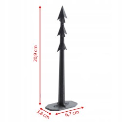 Set Picchetti Chiodi per Agrotessuto Telone |  50 Pezzi | Lunghezza: 20,9 cm | Testa: 6,7×3,8 cm | per Giardino Orto