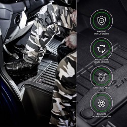 Tappetini compatibili con Mercedes-Benz Actros MP6 dal 2023 in poi, su misura in Gomma TPE