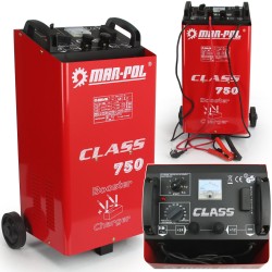 Caricabatterie avviatore 12V/24V 75A con ruote per batterie 60-900Ah