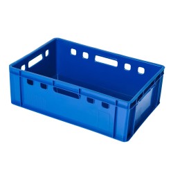 Set di Casse Cassette E2 per Frutta Verdura Duri Carne Pesce Utensili Piante| 60x40x20 cm | in Plastica