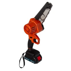 Motosega a Batteria 21V 6" con asta telescopica regolabile 140-225 cm