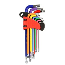 Set di 9 chiavi Torx tipo Imbus T10-T50 in acciaio CrV