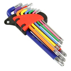 Set di 9 chiavi Torx tipo Imbus T10-T50 in acciaio CrV