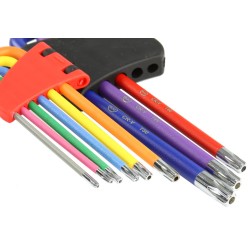 Set di 9 chiavi Torx tipo Imbus T10-T50 in acciaio CrV