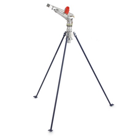 Irrigatore ad impulso su treppiedi con rotazione regolabile 0°-360° filettatuta 2"