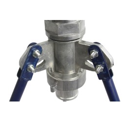 Irrigatore ad impulso su treppiedi con rotazione regolabile 0°-360° filettatuta 2"