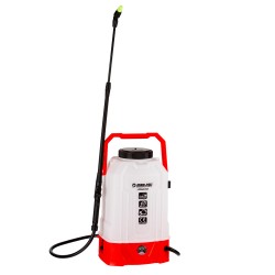 Irroratore a batteria 8 litri, lancia regolabile 59-86 cm, con bratelle e supporto schiena