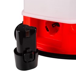 Irroratore a batteria 8 litri, lancia regolabile 59-86 cm, con bratelle e supporto schiena