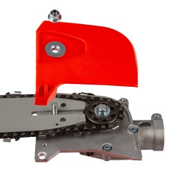 Accessorio testina adattatore da decespugliatore a motosega, 9 Denti, tubo Ø28 mm, con barra guida e catena