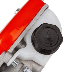 Accessorio testina adattatore da decespugliatore a motosega, 9 Denti, tubo Ø28 mm, con barra guida e catena