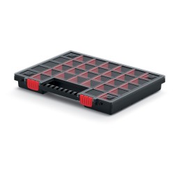 Organizer Valigetta per Minuteria | 40x20x39,2 cm | 26 Divisori Rimovibili | Portatile con Manico | in Plastica Resistente
