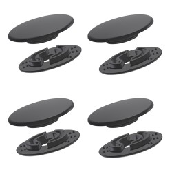 Set di 4 Bottoni di Fissaggio Blocker, in Plastica