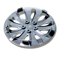 Set 4 Copricerchi 13" Pollici Borchie Argento Coprimozzo Modello STORMX con bulloni decorativi cromati
