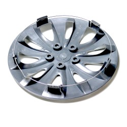 Set 4 Copricerchi 15" Pollici Borchie Argento Coprimozzo Modello STORMX con bulloni decorativi cromati