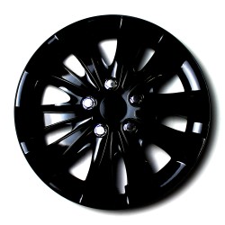 Set Di 4 Copricerchi Autostyle Soho 14 Pollici - Nero/Rosso, In Plastica ABS, Per Personalizzare Le Ruote Auto