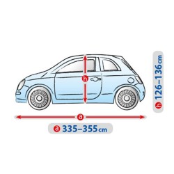 Telo Copriauto Copri Auto Macchina Basic Garage per S3 Hatchback Esterno | L. 355cm | H. 136cm | Impermeabile Traspirante