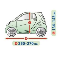 Telo Copriauto Copri Auto Macchina Mobile Garage per S1 Smart Esterno | L. 270cm | H. 143 cm | Impermeabile Traspirante