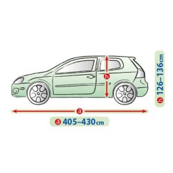 Telo Copriauto Copri Auto Macchina Mobile Garage per L1 Hatchback / SW Esterno | L. 430cm | H. 136 cm | Impermeabile Traspirante