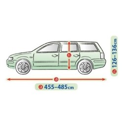 Telo Copriauto Copri Auto Macchina Mobile Garage per XL SW / Hatchback Esterno | L. 485cm | H. 136 cm | Impermeabile Traspirante