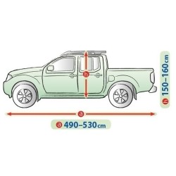 Telo Copriauto Copri Auto Macchina Mobile Garage per XL Pick Up Esterno | L. 530cm | H. 160 cm | Impermeabile Traspirante