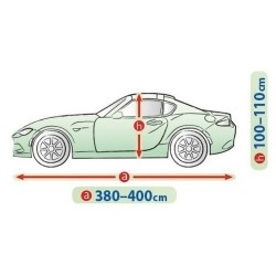 Telo Copriauto Copri Auto Macchina Mobile Garage per S Coupe Esterno | L. 340cm | H. 110 cm | Impermeabile Traspirante