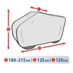Telo Copriquad Copri Quad con Box | L. 120cm | L. 215cm | H. 125cm | Impermeabile Traspirante