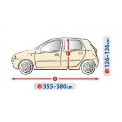 Telo Copriauto Copri Auto Macchina Optimal Garage per M1 Hatchback Esterno | L. 380cm | H. 136cm | Impermeabile Traspirante