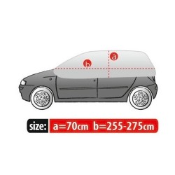 Copriauto Copri Auto Parabrezza Macchina S-M Hatchback Esterno | L. 275cm | H. 70cm | Impermeabile Traspirante Anti Ghiaccio