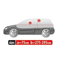 Copriauto Copri Auto Parabrezza Macchina M-L Hatchback Esterno | L. 295cm | H. 75cm | Impermeabile Traspirante Anti Ghiaccio
