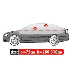 Copriauto Copri Auto Parabrezza Macchina per L Sedan Esterno | L. 310cm | H. 75cm | Impermeabile Traspirante Anti Ghiaccio