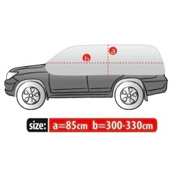Copriauto Copri Auto Parabrezza Macchina per SUV Esterno | L. 330cm | H. 85cm | Impermeabile Traspirante Anti Ghiaccio