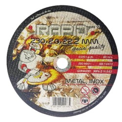 Set 10 Dischi da taglio metalli inox e abrasivi per smerigliatrici 230mm x2,0 mm