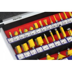 Kit Set di 35 pezzi frese fresa punte fresatrice per legno da 8mm pantografo