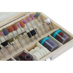 Set kit accessori utensili smerigliatrice punte mini trapano frese 105pz DREMEL