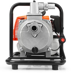 Motopompa autoadescante a scoppio 1" motore benzina olio 2 tempi 5,2HP Prevalenza 25 metri Portata 300 L /min