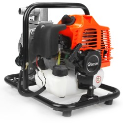 Motopompa autoadescante a scoppio 1" motore benzina olio 2 tempi 5,2HP Prevalenza 25 metri Portata 300 L /min
