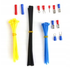 Set Pinza crimpatrice 0,5-6mm2 terminali elettrici a crimpatura 100pz 10-22 AWG